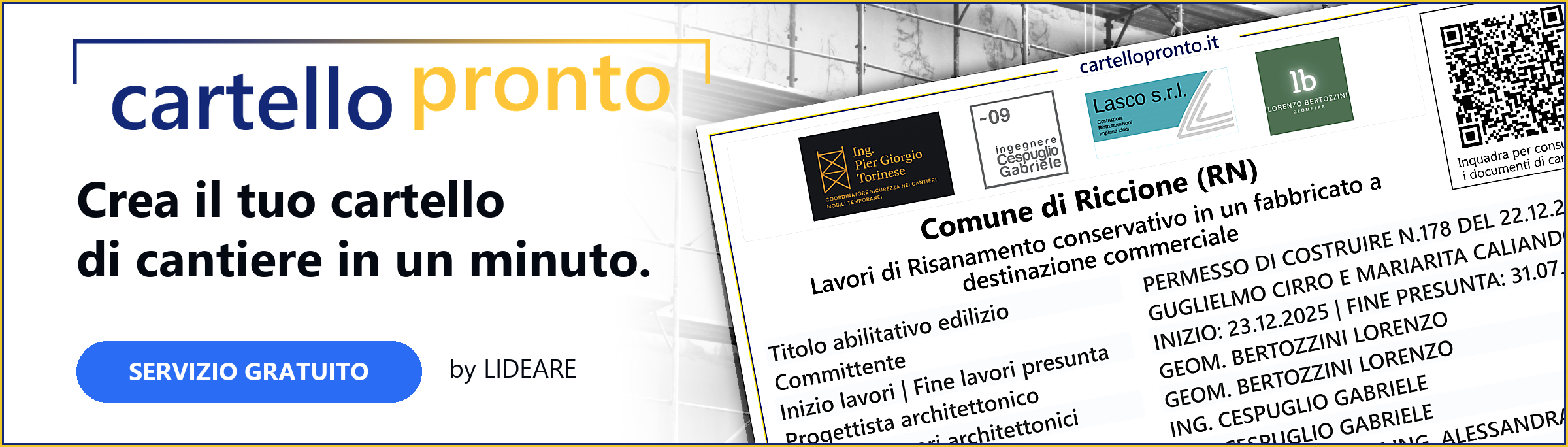 CartelloPronto - Crea il tuo cartello di cantiere in un minuto